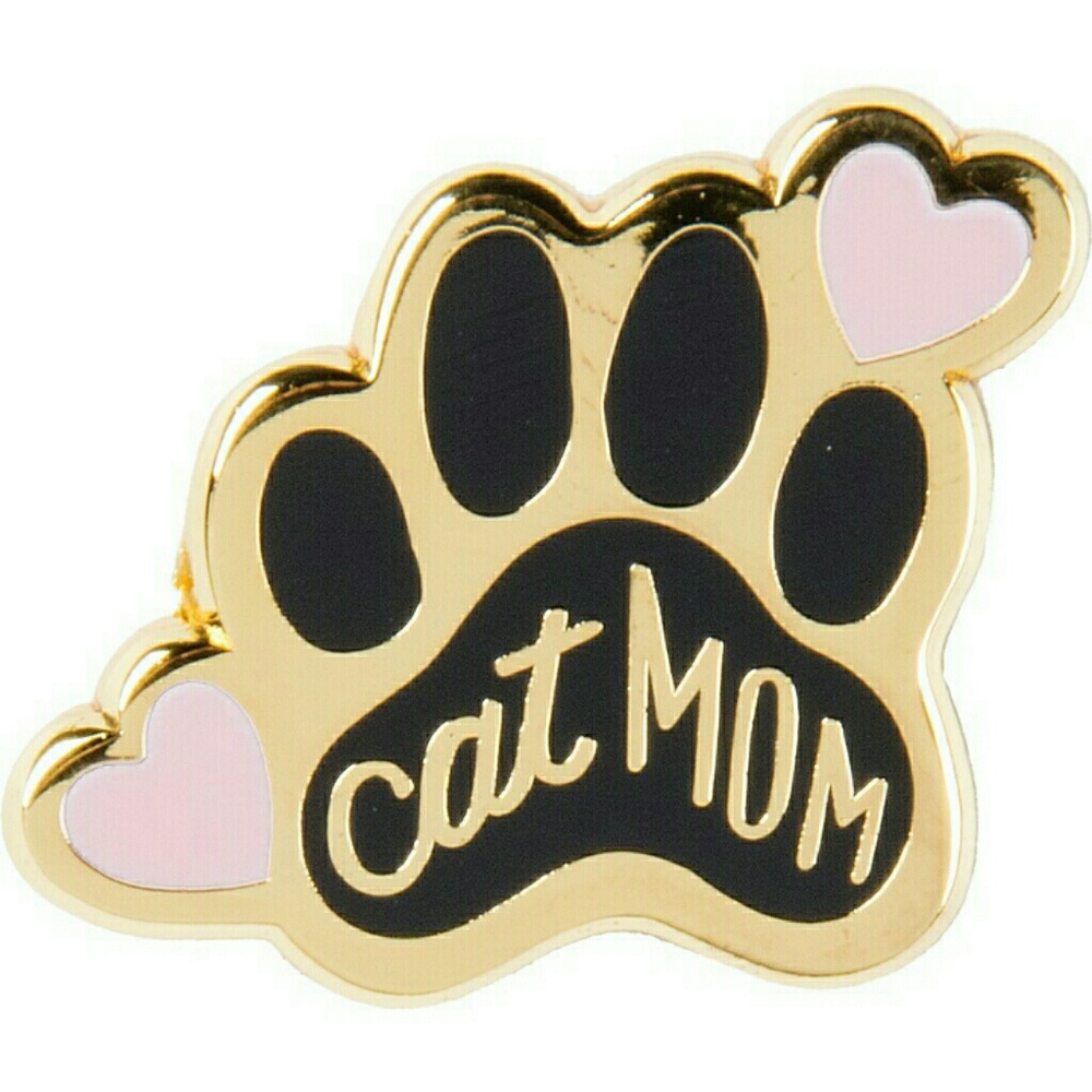 Cat Mom enamel pin